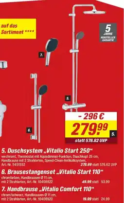 toom Baumarkt GROHE 5. Duschsystem,,Vitalio Start 250" Angebot