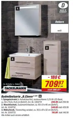 toom Baumarkt FACKELMANN Badmöbelserie „B.Clever" Angebot
