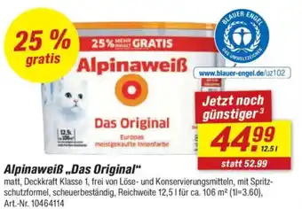 toom Baumarkt Alpinaweiß „Das Original" Angebot