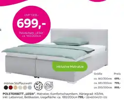Mömax Mömax polsterbett „lesia“ Angebot