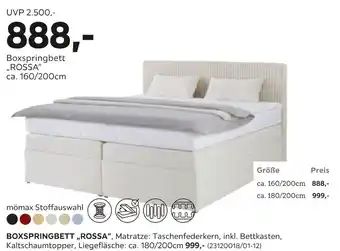 Mömax Mömax boxspringbett „rossa“ Angebot