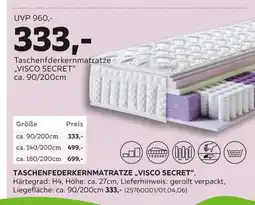Mömax Taschenfederkernmatratze visco secret Angebot