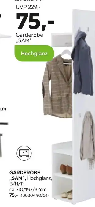 Mömax Garderobe sam Angebot