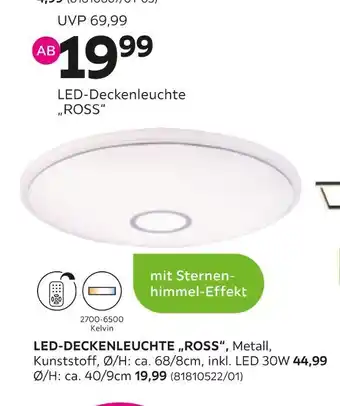 Mömax Led-deckenleuchte 'ross' Angebot