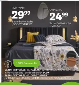 Mömax Satin-bettwäsche „dobby streif“ Angebot
