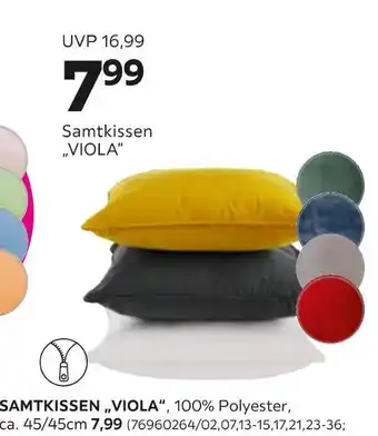 Mömax Samtkissen viola Angebot