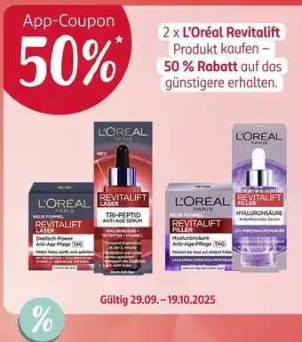 Rossmann L'oréal paris 50% app-coupon Angebot