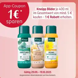 Rossmann Kneipp 1 € app-coupon Angebot