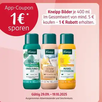 Rossmann Kneipp 1 € app-coupon Angebot