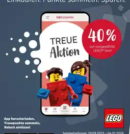 Rossmann Lego 40% rabatt Angebot
