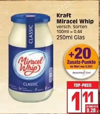 Edeka Kraft Miracel Whip 250ml Angebot