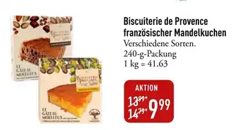 Galeria Markthalle Biscuiterie de Provence französischer Mandelkuchen Angebot