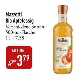 Galeria Markthalle Mazzetti Bio Apfelessig Angebot