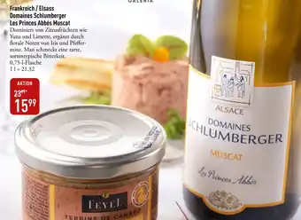 Galeria Markthalle Domaines Schlumberger Les Princes Abbés Muscat Angebot