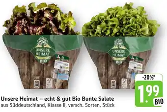 Edeka Neukauf Unsere Heimat - echt & gut Bio Bunte Salate Angebot