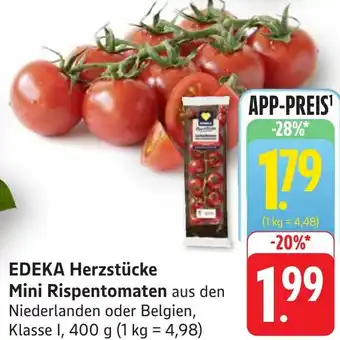 Edeka Neukauf EDEKA Herzstücke Mini Rispentomaten Angebot
