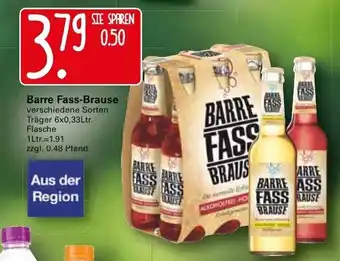 WEZ Barre Fass Brause 6x0,33L Angebot