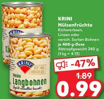 Kaufland KRINI Hülsenfrüchte Angebot