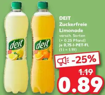 Kaufland DEIT Zuckerfreie Limonade Angebot