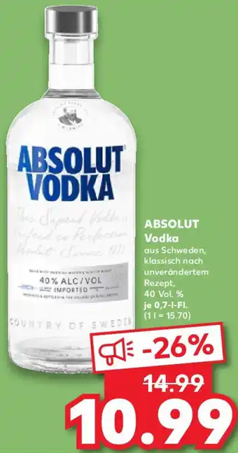 Kaufland ABSOLUT Vodka Angebot