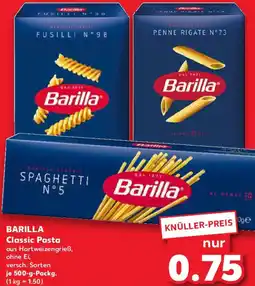 Kaufland BARILLA Classic Pasta Angebot
