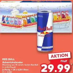 Kaufland RED BULL Adventskalender Angebot