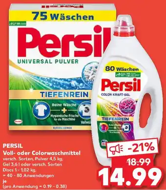 Kaufland PERSIL Voll- oder Colorwaschmittel Angebot