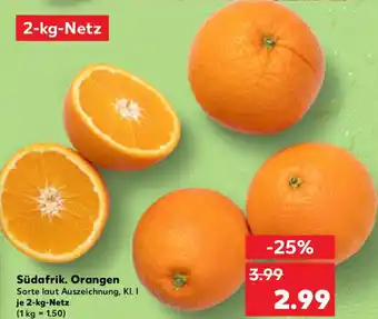 Kaufland Südafrik. Orangen Angebot