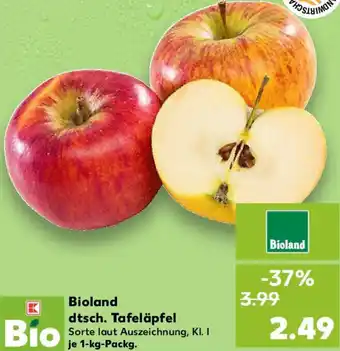 Kaufland Bioland dtsch. Tafeläpfel Angebot
