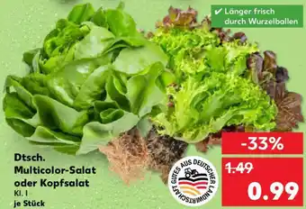 Kaufland Dtsch. Multicolor-Salat oder Kopfsalat Angebot