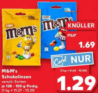 Kaufland M&M's Schokolinsen Angebot