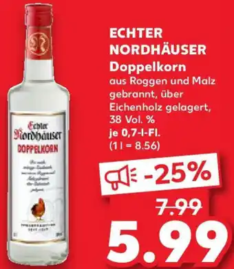 Kaufland ECHTER NORDHÄUSER Doppelkorn Angebot