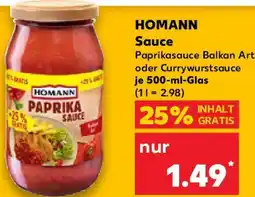 Kaufland HOMANN Sauce Angebot