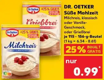 Kaufland DR. OETKER Süße Mahlzeit Angebot