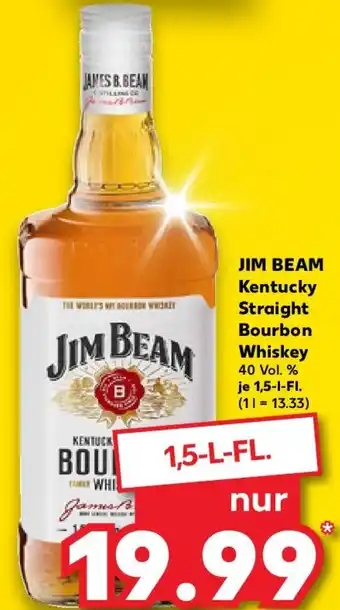 Kaufland JIM BEAM Kentucky Straight Bourbon Whiskey Angebot
