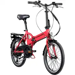 Netto Marken-Discount Zündapp Z101 20 Zoll Elektro Klapprad 150 - 180 cm E Klappfahrrad E Bike Pedelec gambia rot Angebot