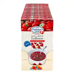 Netto Marken-Discount Christians Grod Rote Grütze Erdbeere 500 g, 12er Pack Angebot