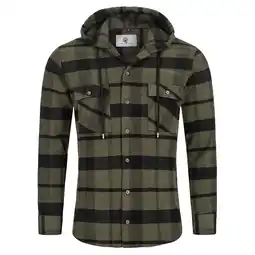 Netto Marken-Discount Rock Creek Hemd Kariertes Hemd mit Kapuze Regular Fit Angebot