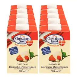 Netto Marken-Discount Christians Grod Dänische Dessertsauce Vanille 500 ml, 10er Pack Angebot