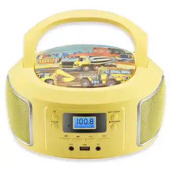 Netto Marken-Discount Cyberlux tragbarer Kinder CD-Player CD/MP3 USB Kinder Radio gelb Angebot
