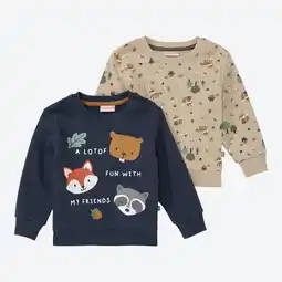 NKD Baby-Jungen-Sweatshirt mit hohem Baumwollanteil, 2er-Set Angebot