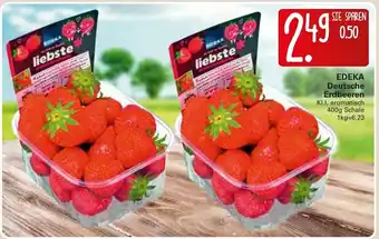 WEZ Edeka Deutsche Erdbeeren 400g Angebot