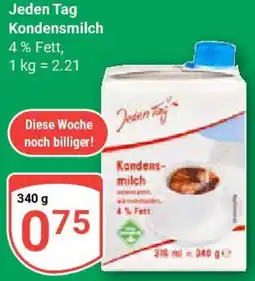 Globus Jeden Tag Kondensmilch Angebot