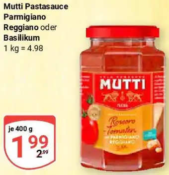 Globus Mutti Pastasauce Parmigiano Reggiano oder Basilikum Angebot