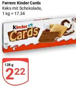 Globus Ferrero Kinder Cards Angebot