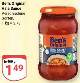 Globus Ben's Original Asia Sauce Angebot