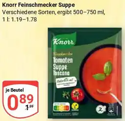 Globus Knorr Feinschmecker Suppe Angebot