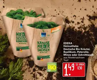 WEZ Edeka Heimatliebe Deutsche Bio Kräuter, Basilikum, Petersilie, Minze oder Schnittlauch Angebot