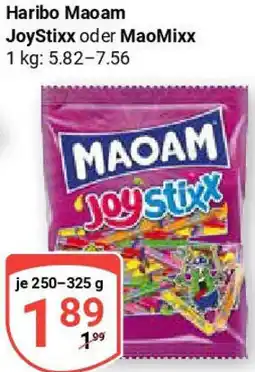 Globus Haribo Maoam JoyStixx oder MaoMixx Angebot