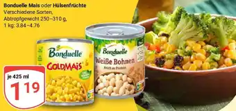 Globus Bonduelle Mais oder Hülsenfrüchte Angebot